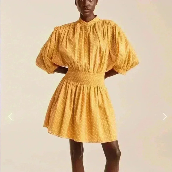 Rebecca Taylor “IKAT” Shirt Dress In Marigold Size Large New With Tags! - Picture 2 of 11